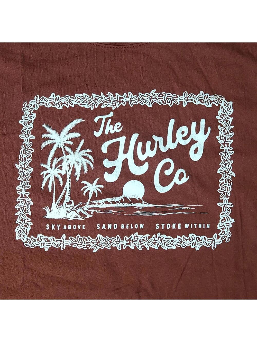 Hurley Men's Everyday Ukulele T-Shirt - Brown - Size Large -
